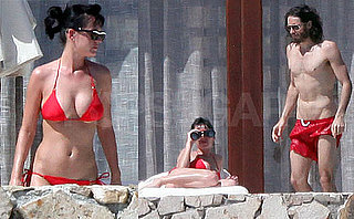 Photos of Katy Perry in a Bikini and Russell Brand Shirtless