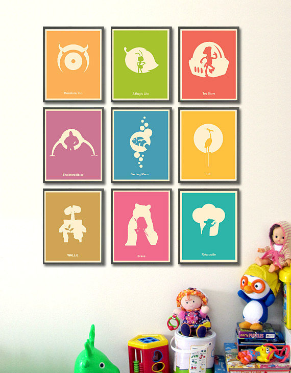 Pixar Minimalist Poster Set