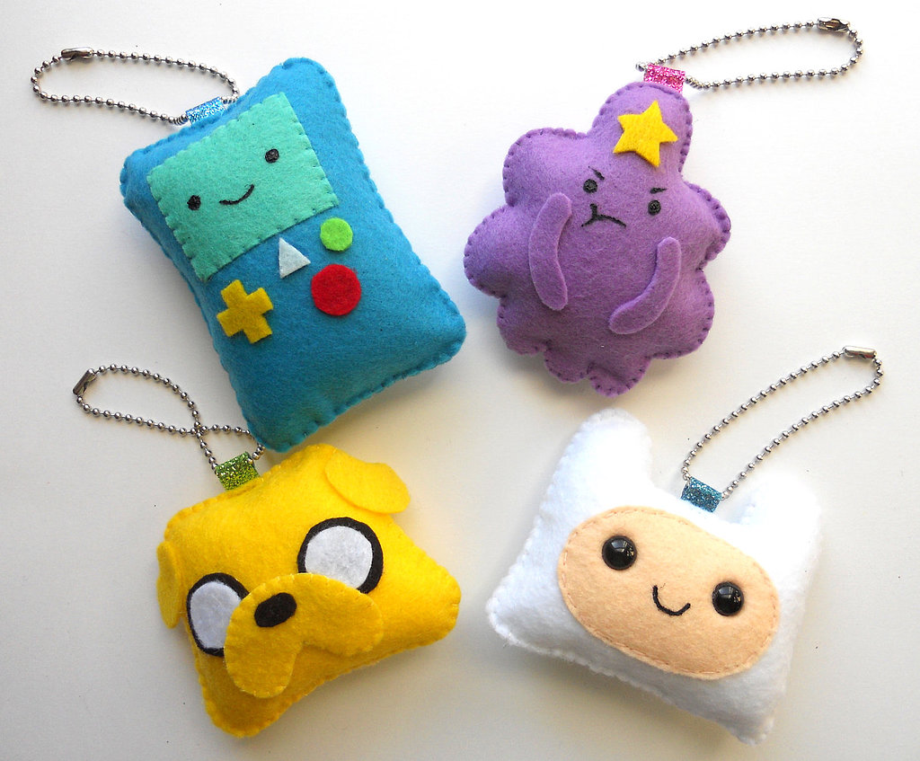 DIY Adventure Time Keychain Set