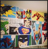 Superhero Bedroom Mural