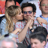 Bradley Cooper Gets a Kiss From Suki Waterhouse at Wimbledon