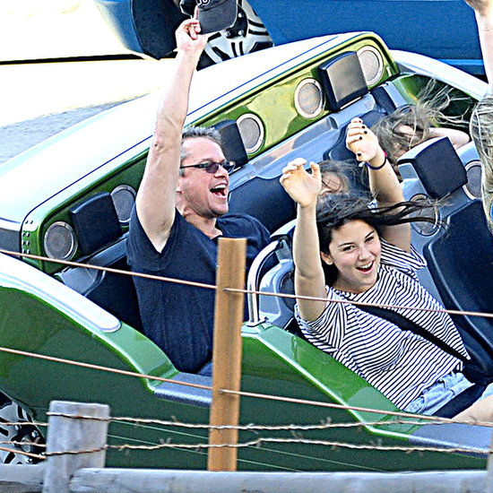 Matt Damon at Disneyland With His Family