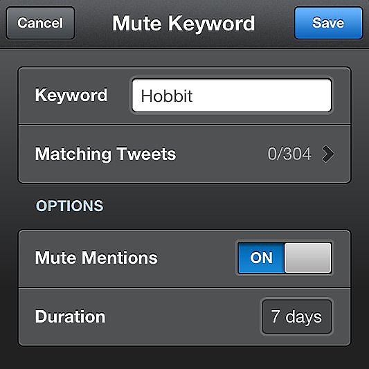 Avoid spoilers; mute conversations on Twitter
