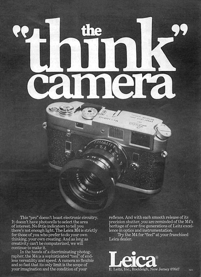 The "think" camera — aka the camera for people who don't like to shoot on auto. 
