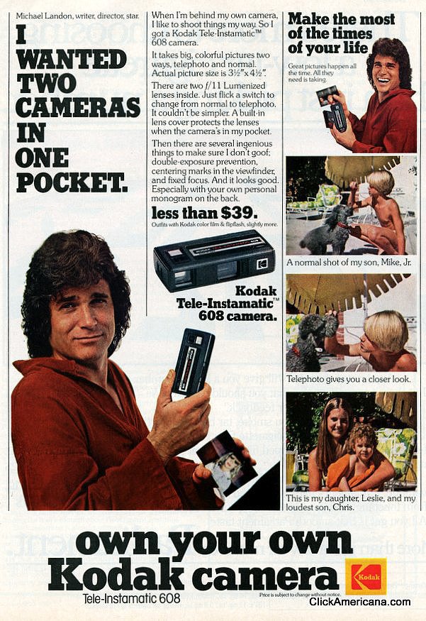 Another Michael Landon ad, because why not? 
