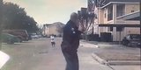 Police Officer Ariel Soltura Stops To Toss A Football With Young Boy Playing Alone (VIDEO)