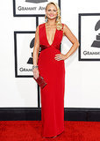 Miranda Lambert Reveals Skinnier-Than-Ever Figure in Plunging Red Gown at 2014 Grammy Awards: Picture