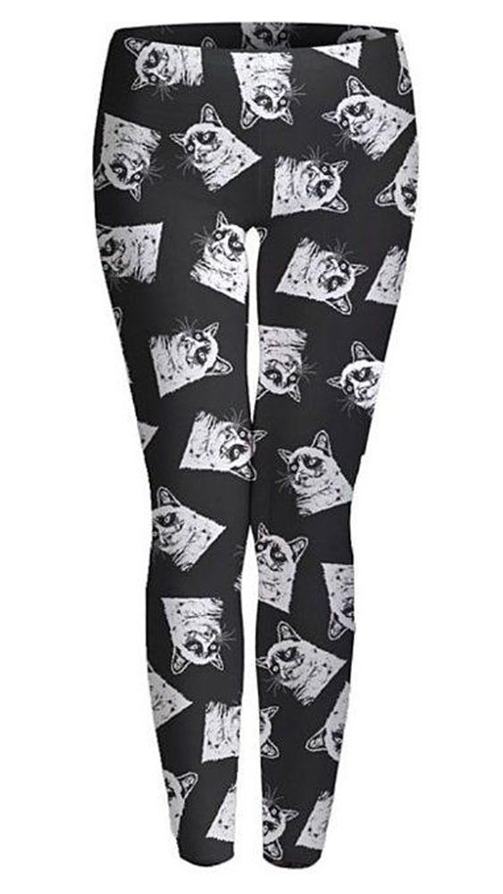 Grumpy Cat might not be happy about these leggings ($25), but we sure are. 
