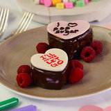 Conversation Heart Chocolate Cakes Recipe