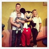 Michael Buble and Luisana Lopilato Bring Noah to Disneyland