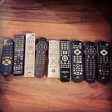 Even your coffee table needs a refresh. Wrangle your remotes in one of these fun ways. 
Source: Instagram user kaithughson
