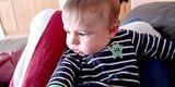 Crying Baby's Mind Is Blown When He Sees Himself Crying