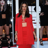 Alessandra Ambrosio Red Crop Top Schutz | Video