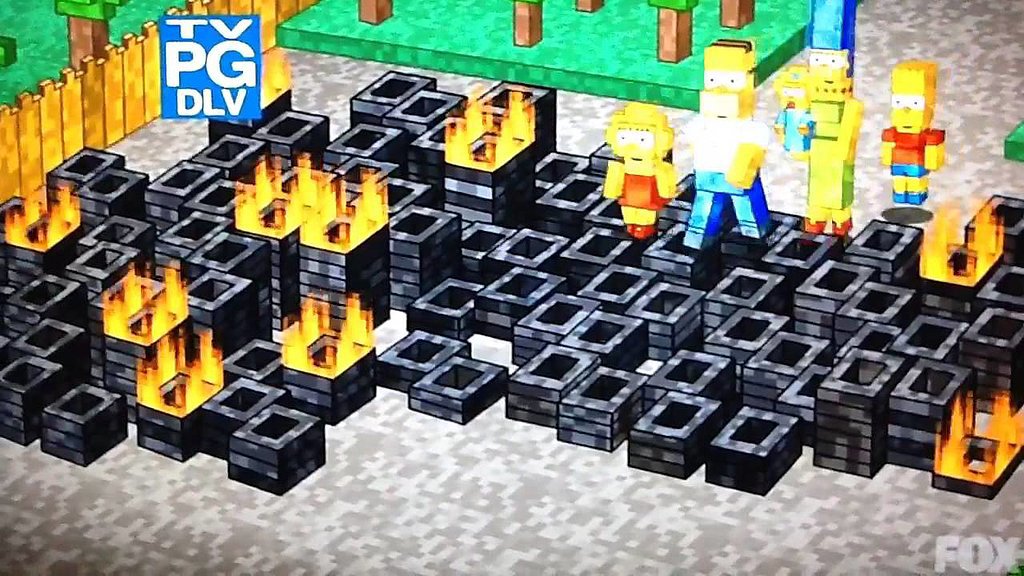 Minecraft x The Simpsons