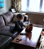 "My best friend's son, watching old school Ninja Turtles and just being 5."
Source: Reddit user curious_void via Imgur
