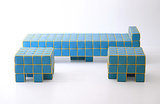 Look familiar? This grid sofa by designer Kim HyunJoo with its grids and cubic feet is right out of a Tetris game.
