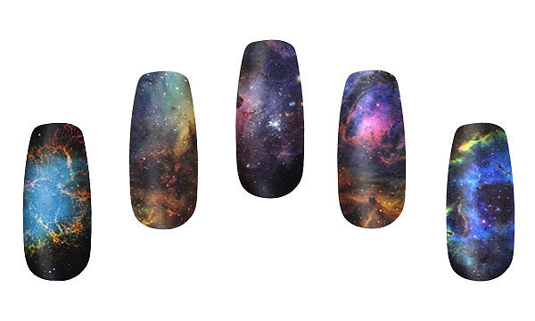 Yep, these are some of the most wondrous nebulas ever imagined in all of space and time, and here they are — right on your fingers ($10 for 14)!
