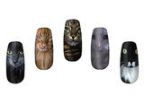 Yes, the cats on these nail wraps ($10 for 14) are definitely judging you. But you wouldn't want it any other way, right?
