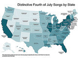 Spotify Assembles Map of Every State's 4th of July Song