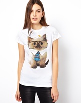 Goodie Two Sleeves Geek Cat T-Shirt